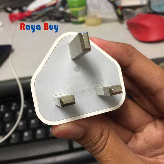 شارژر سه پین آیفون اصلیIphone charger adapter فروشگاه رایابای